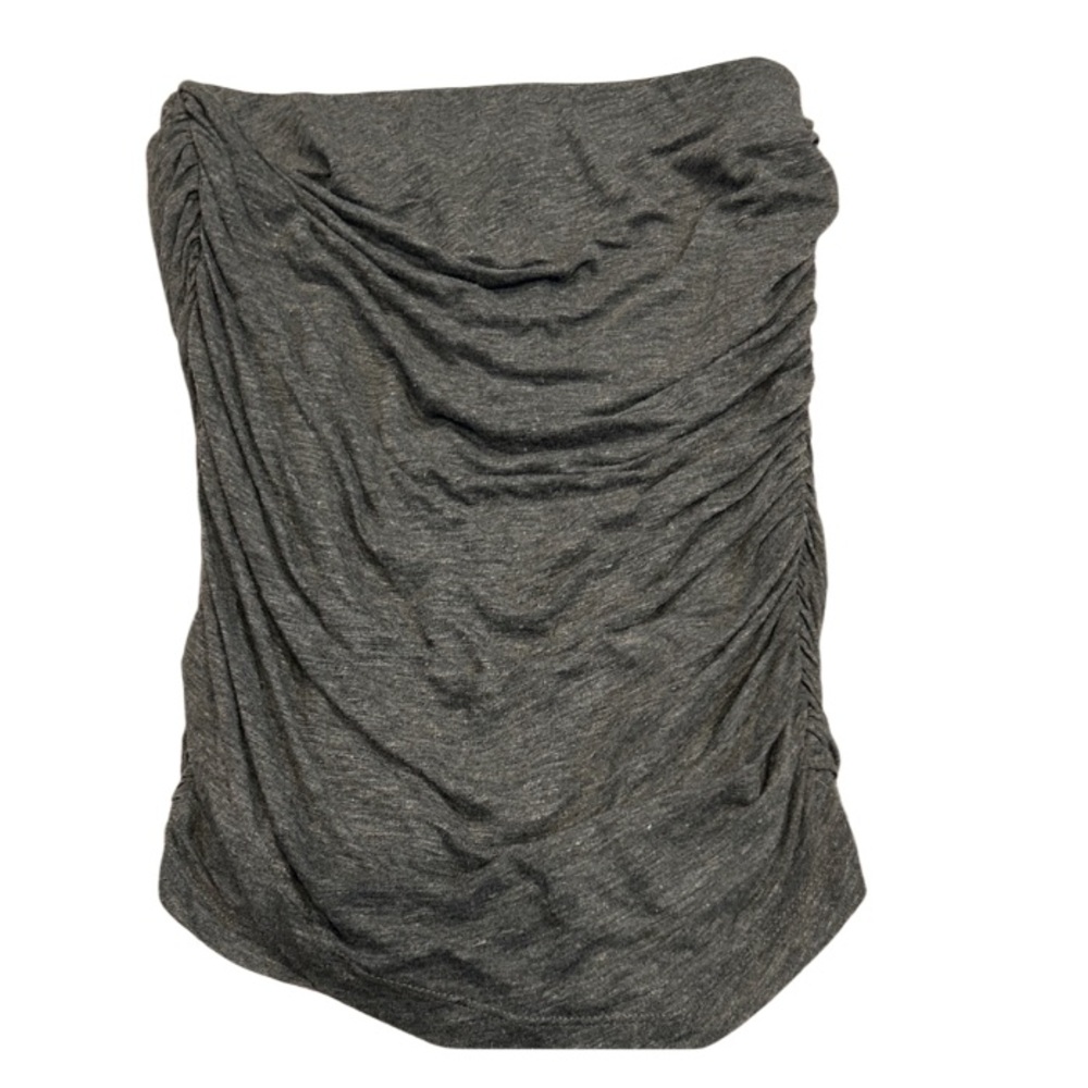 IRO Charcoal Ruched Pencil Skirt